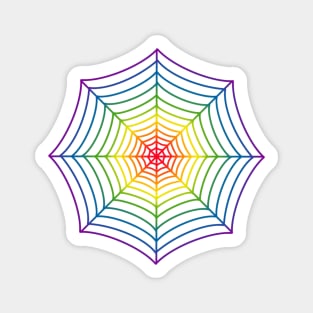 Rainbow Spider Web Sticker